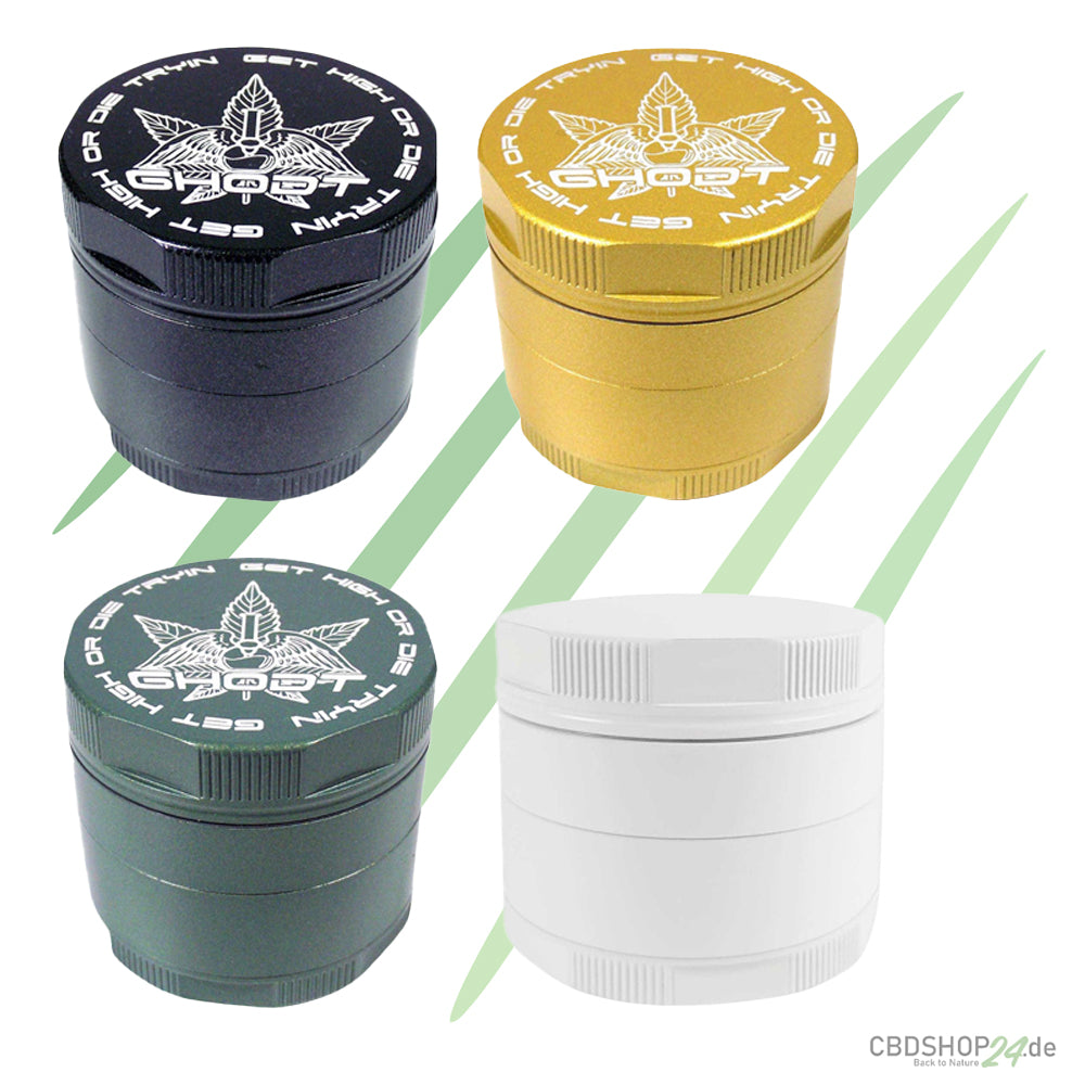 Keramik GHODT Grinder 4 tlg. 53mm, versch. Farben-cbdshop24.de