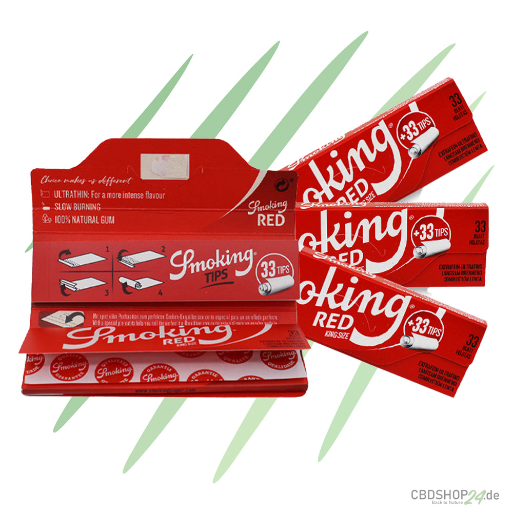 Smoking RED King Size Papier