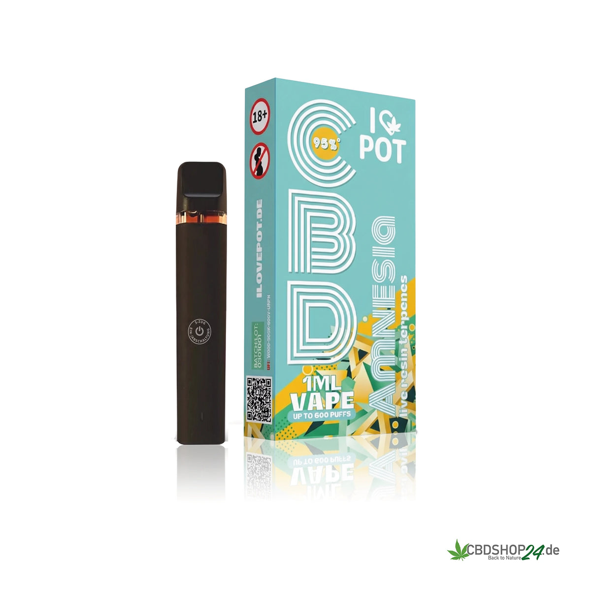 ILovePot CBD Vape 95% - Amnesia