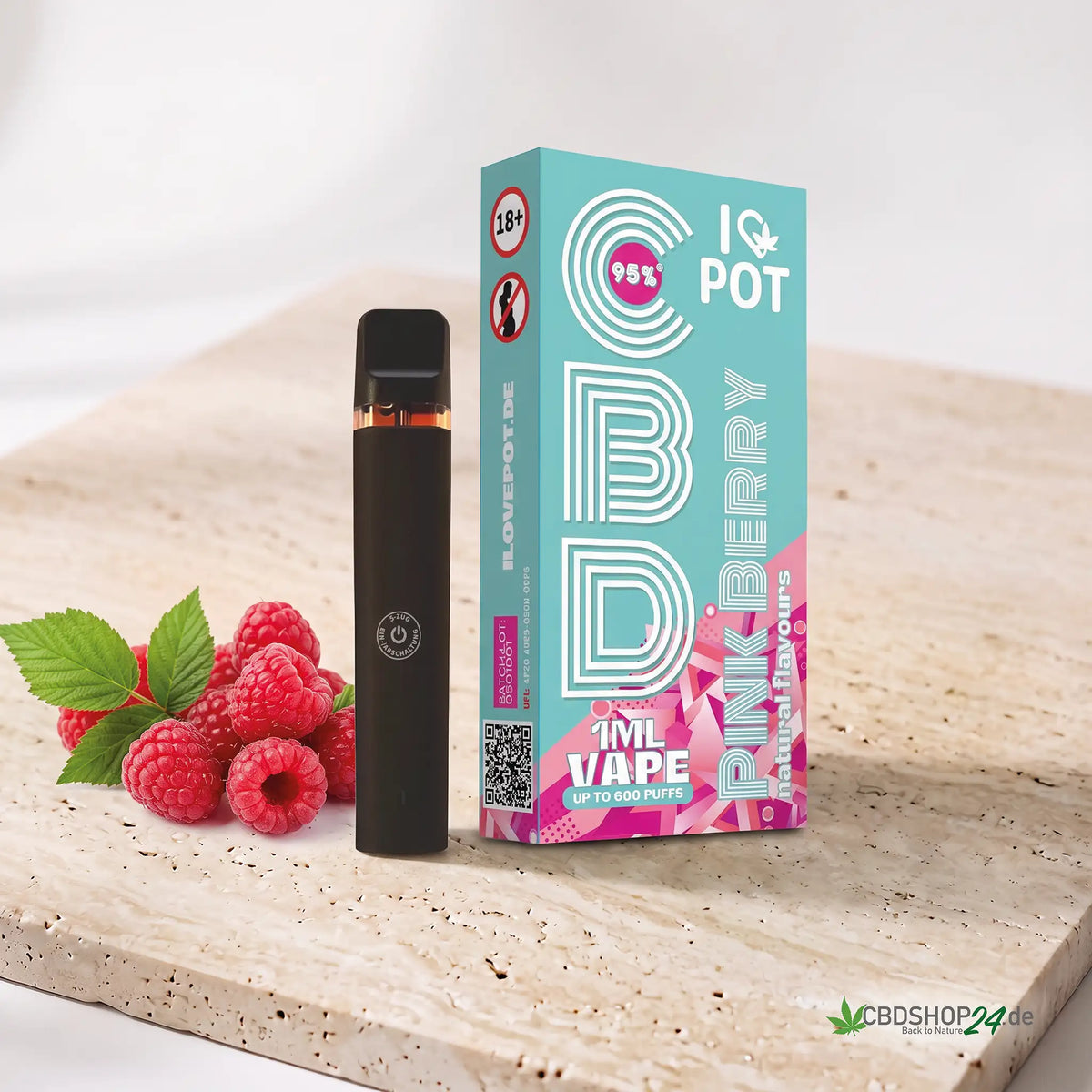 ILovePot CBD Vape 95% - Pink Berry