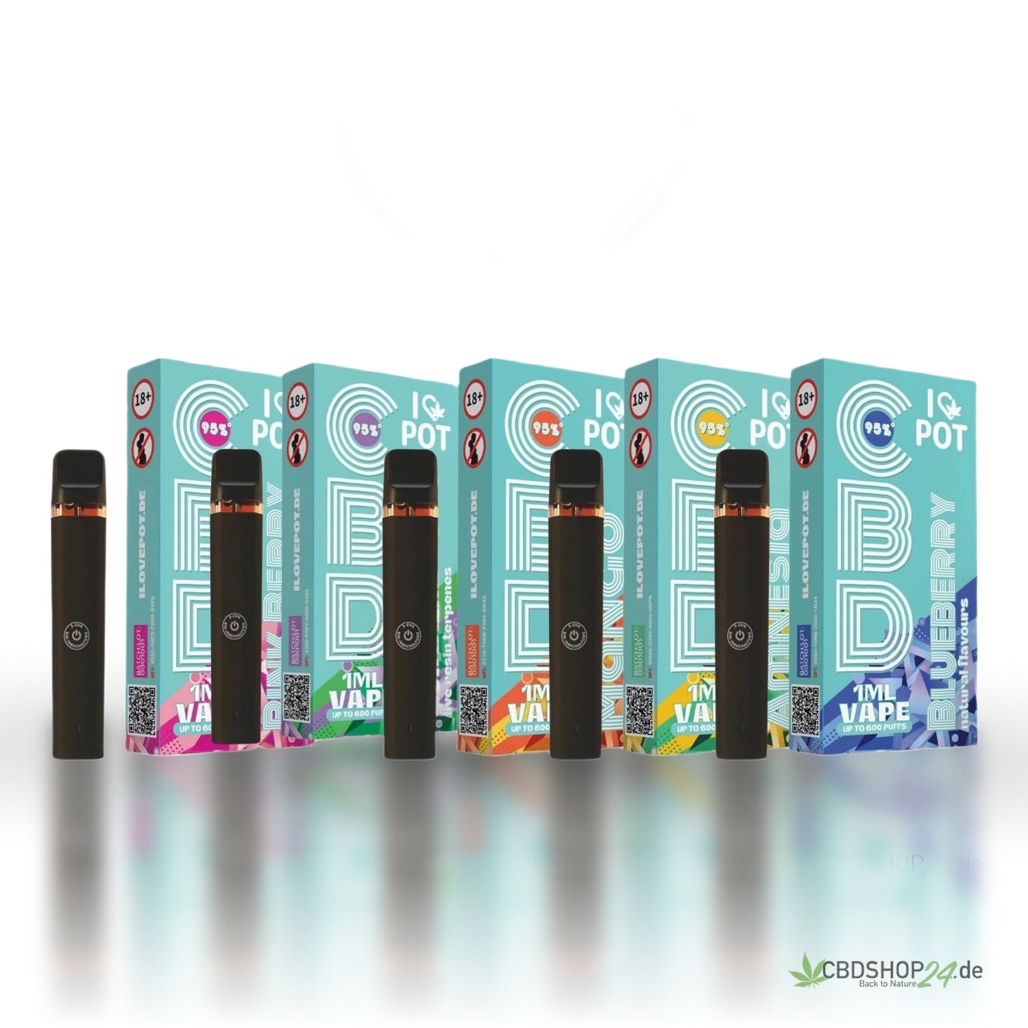 CBD Vape IlovePot - 5'er Pack Bundle