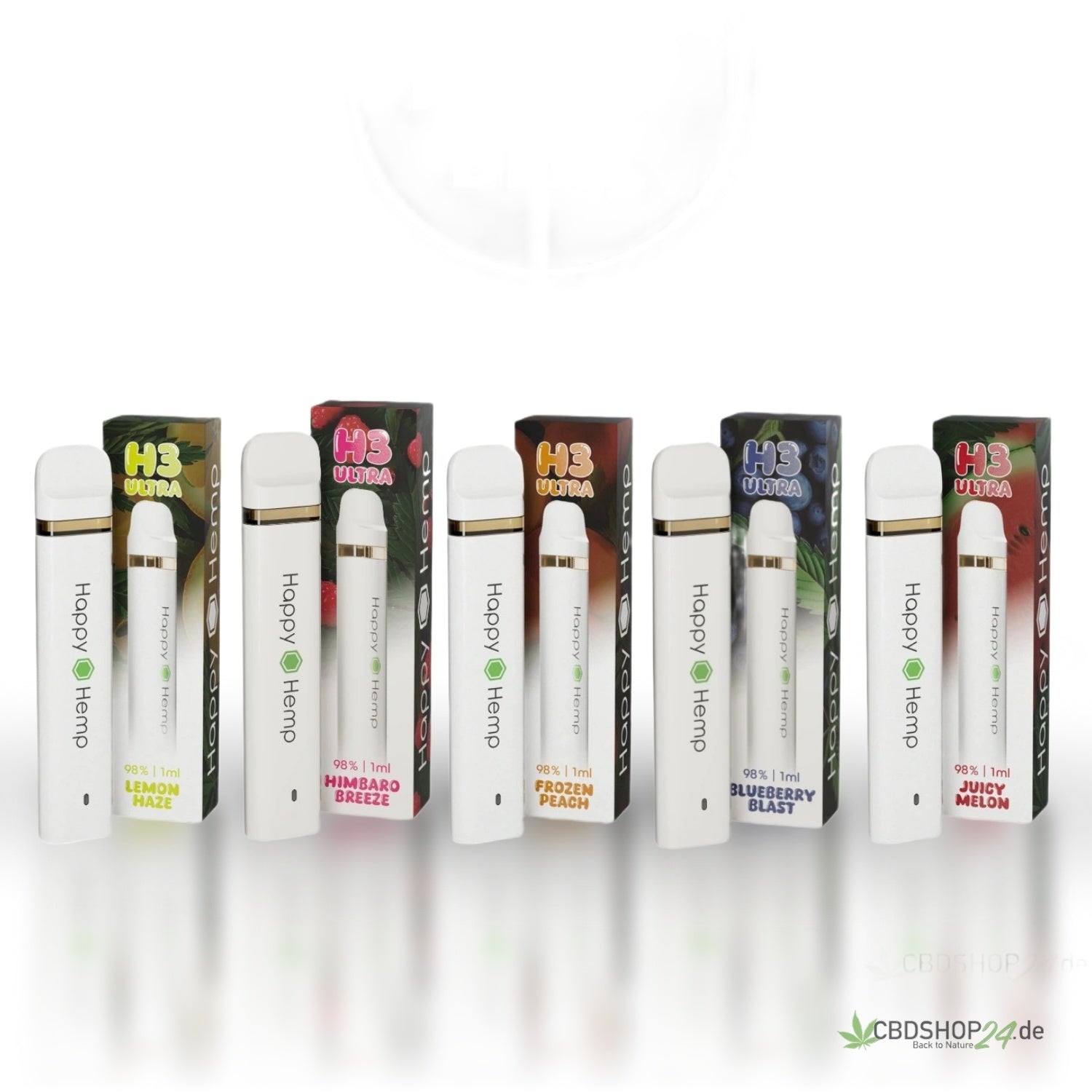 H3 Ultra Vape Happy Hemp - 5'er Pack Bundle