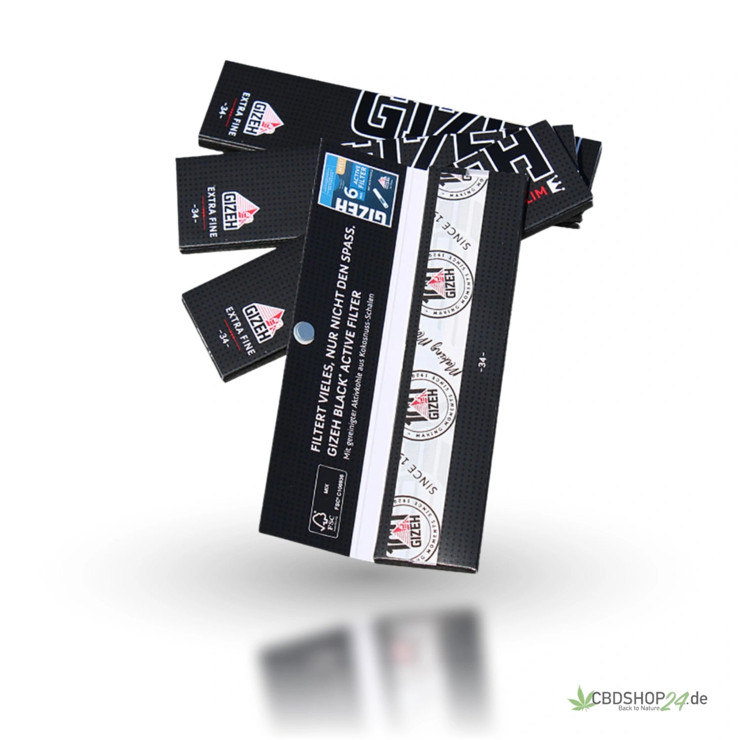 GIZEH Premium King Size Slim Papers-cbdshop24.de