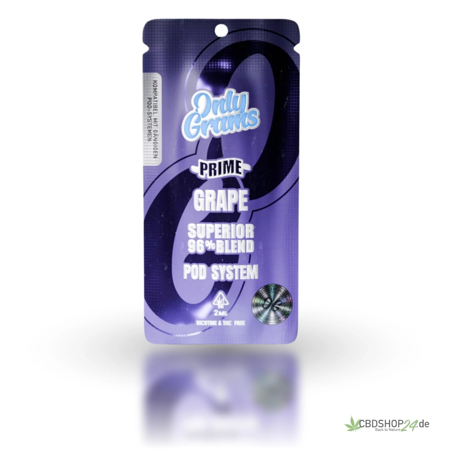OnlyGrams H2 Superior Pod 96% - Grape