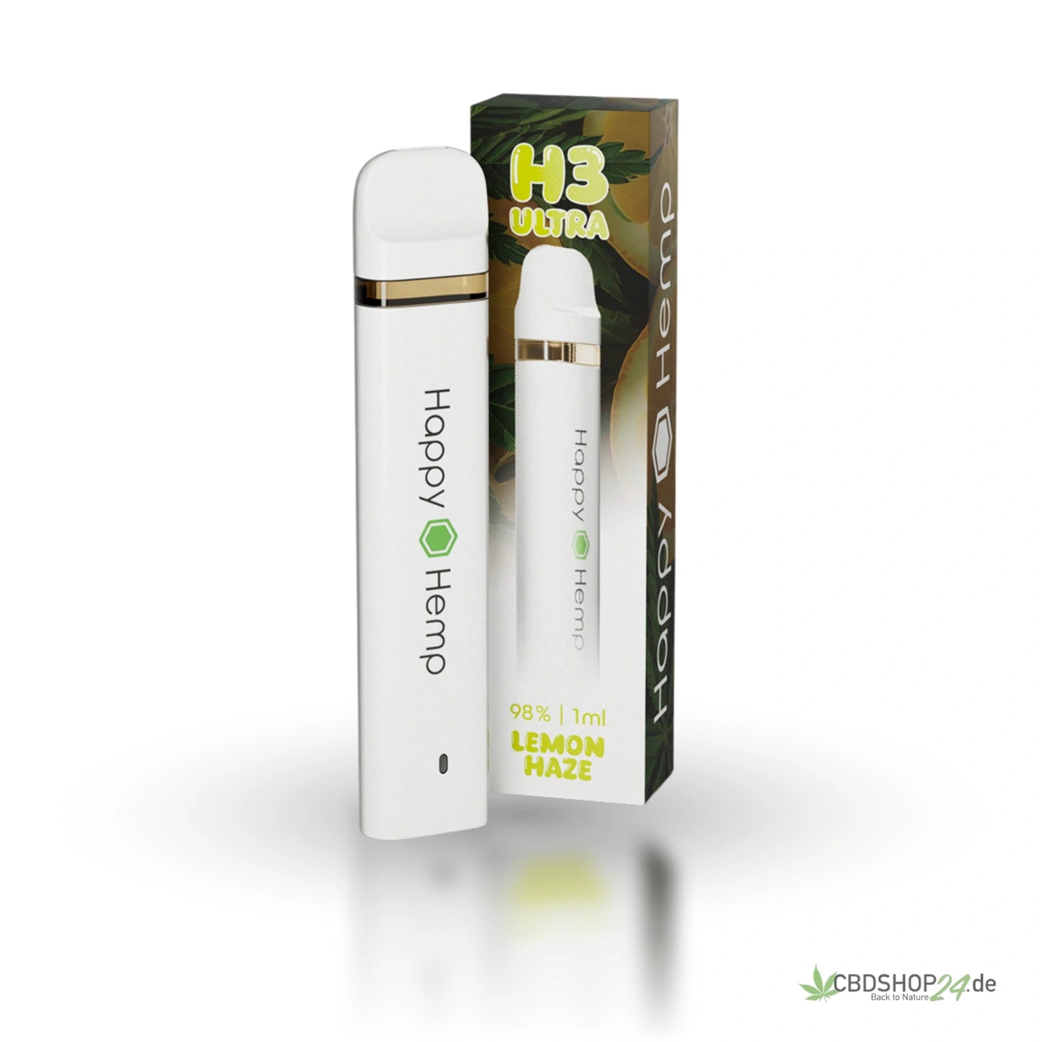 Happy Hemp H3 Ultra Vape 98% - Super Lemon Haze cbdshop24
