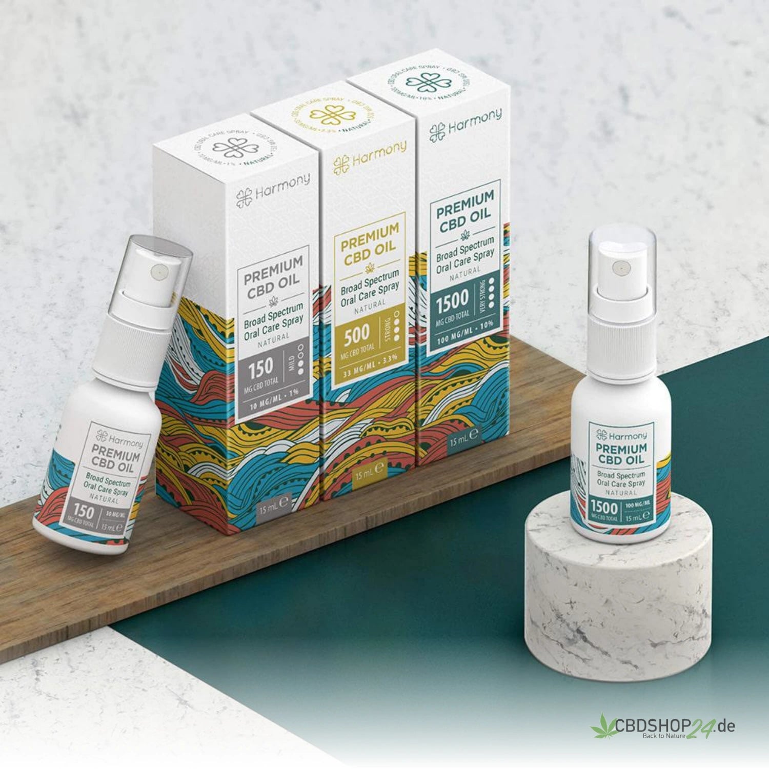 Harmony CBD Oil Spray 500mg - Natural cbdshop24