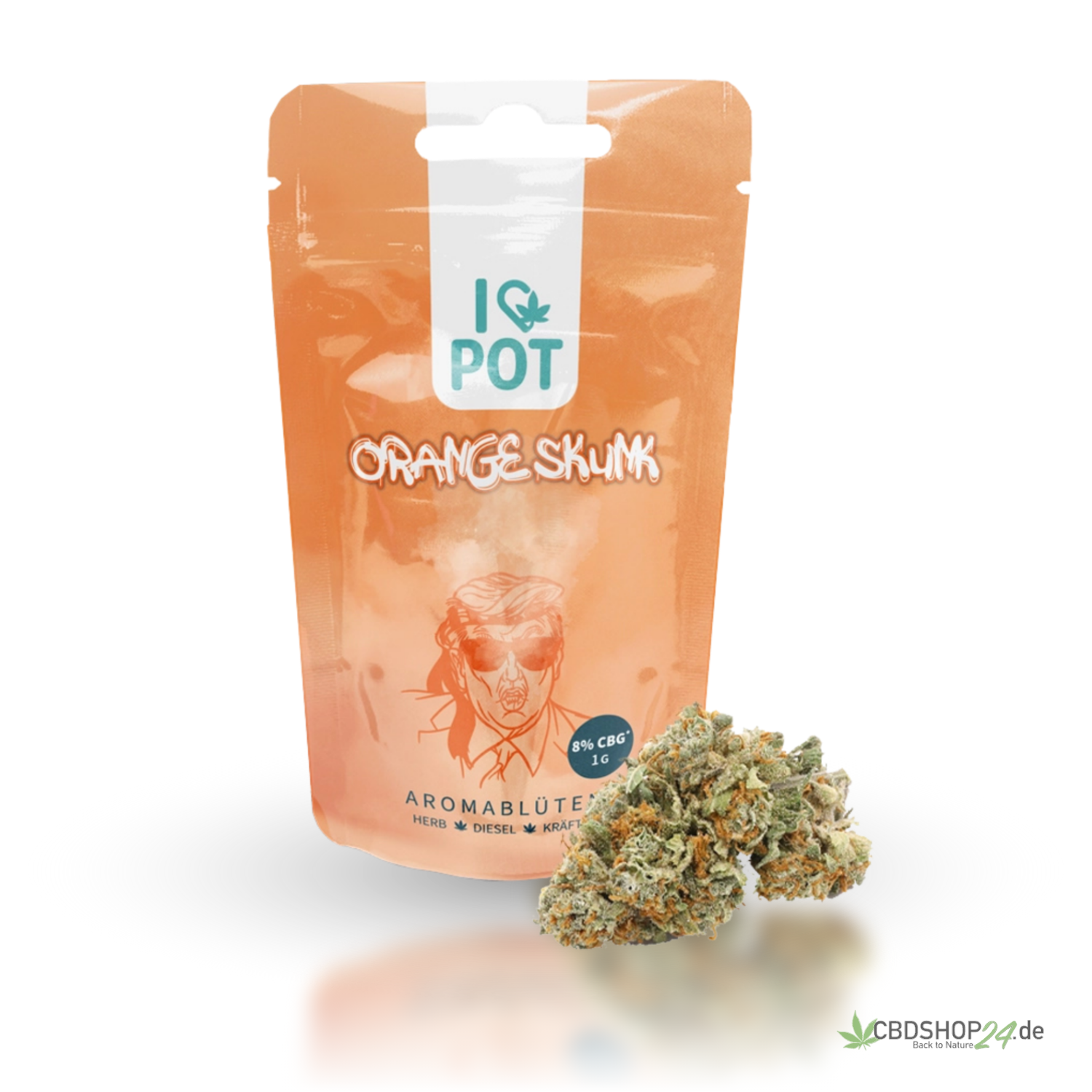 CBG-Blüte - Orange Skunk - IlovePot cbdshop24