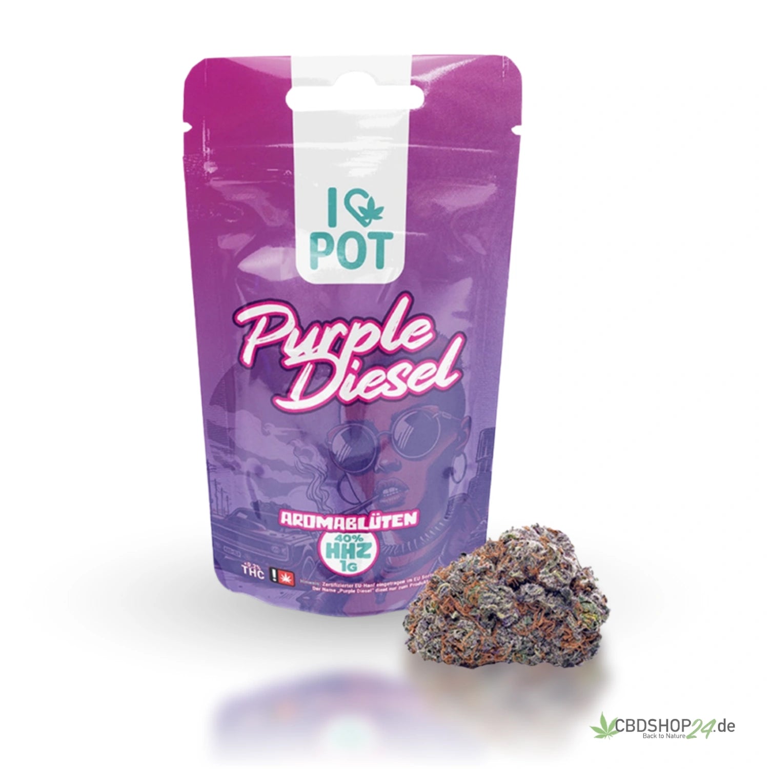 ILovePot 40% HHZ Blüten Purple Diesel cbdshop24