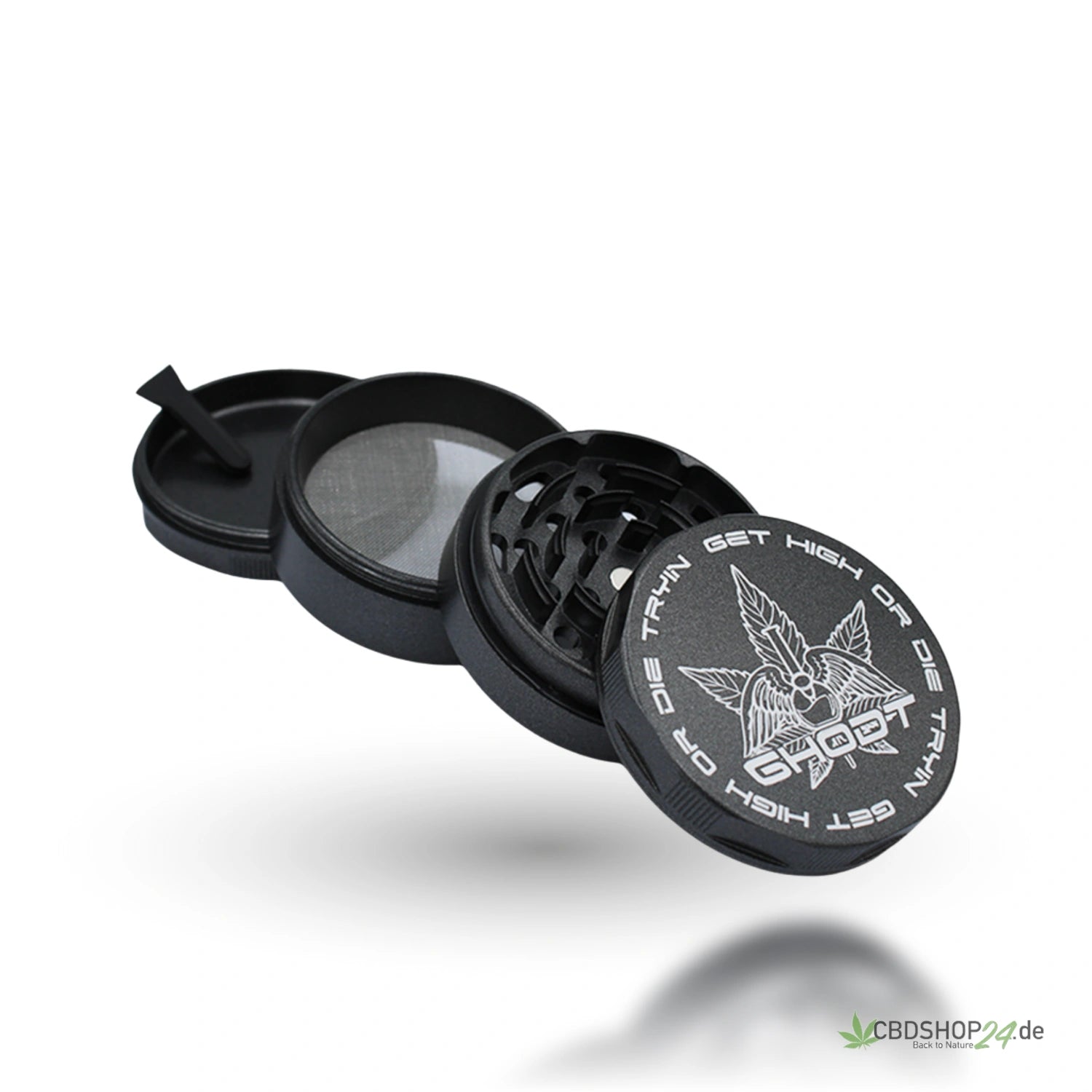 Keramik GHODT Grinder 4 tlg. 63mm Schwarz