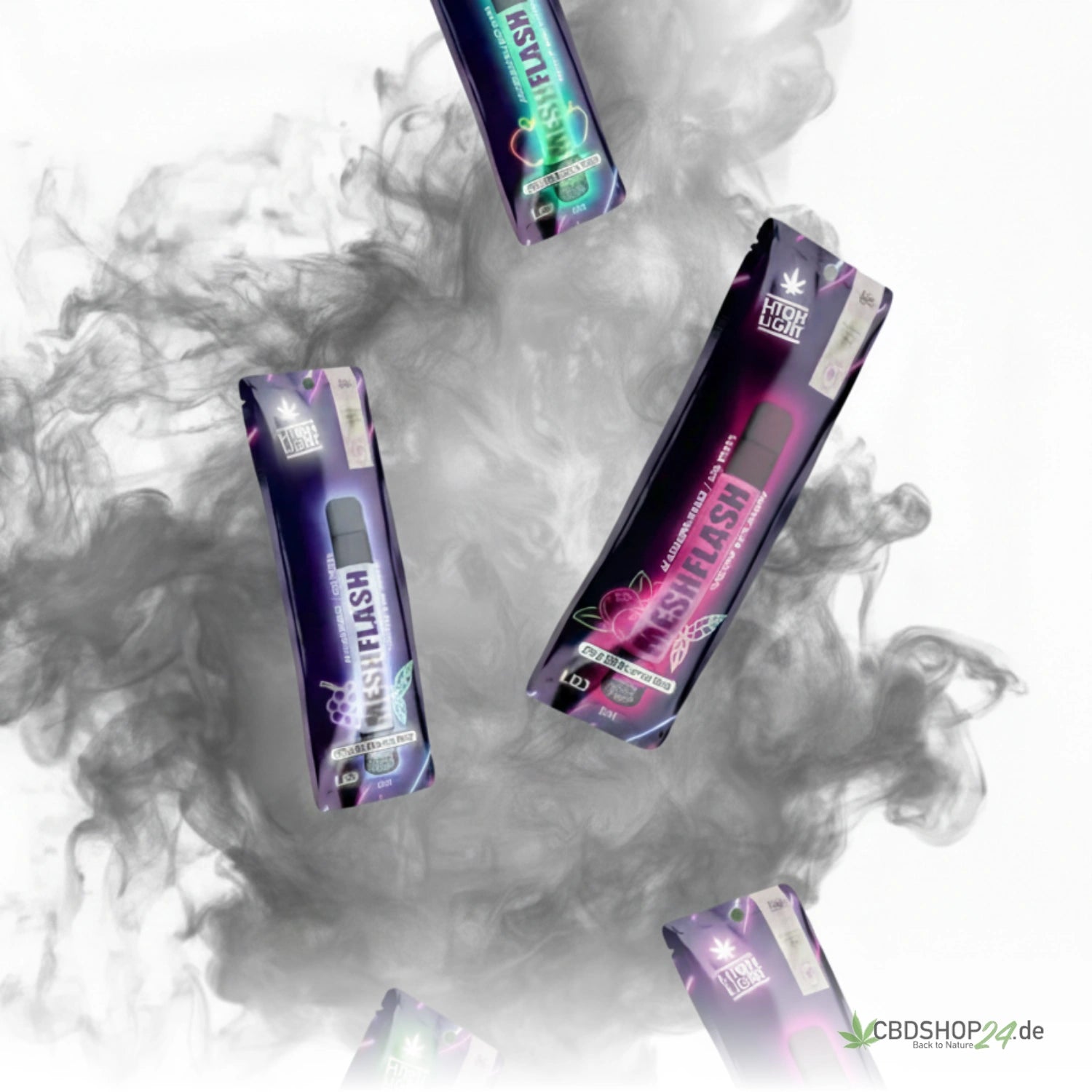 Mesh Flash Vape H2 Superior 96% - Traube-Minze 2ml cbdshop24