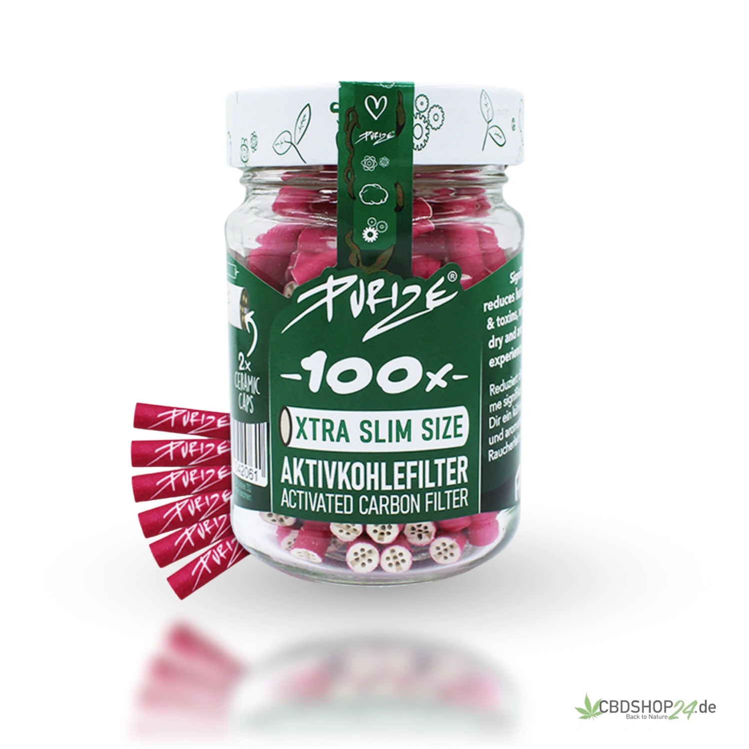 Purize® Xtra Slim Size (Ø5,9mm) 100 Stück im Glas vers. Farben