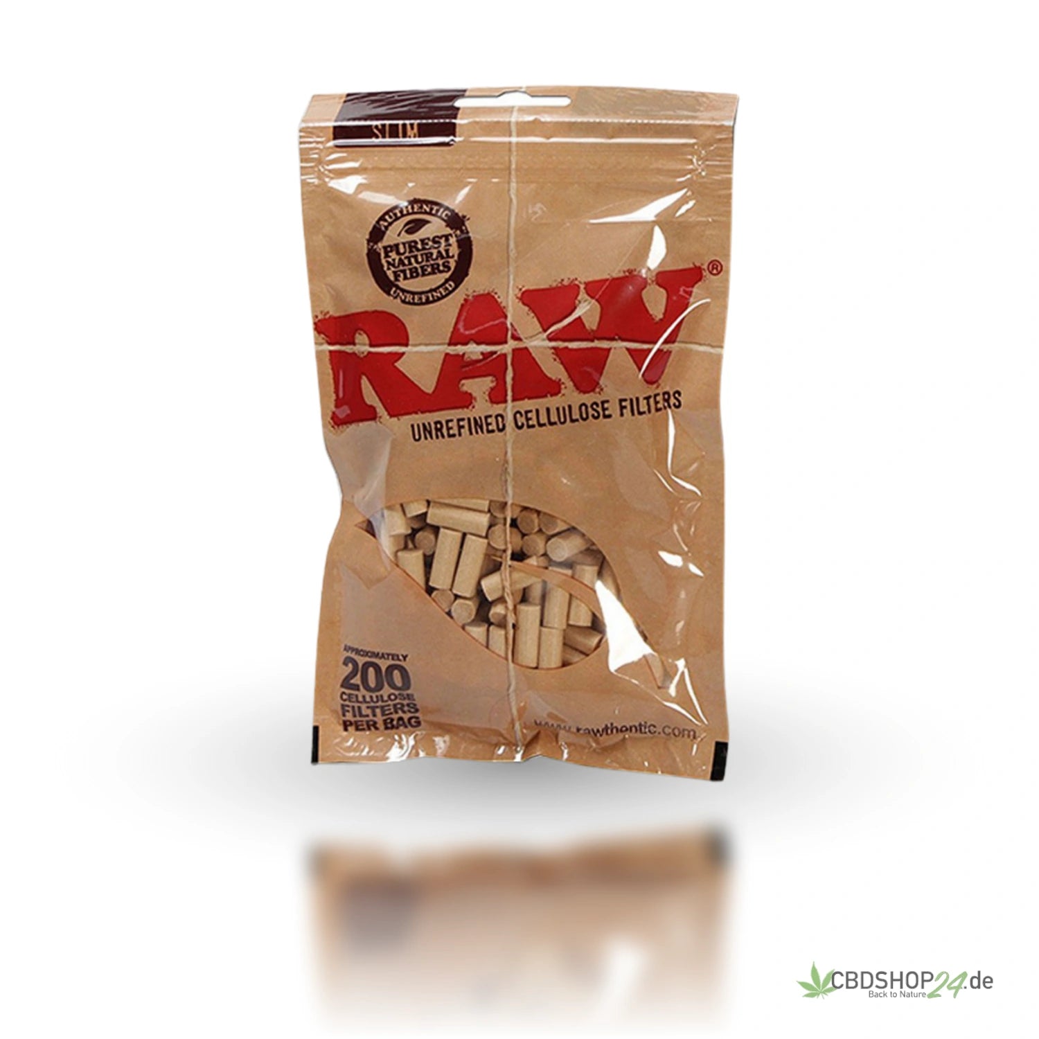 RAW Filter Tips Slim Cellulose-cbdshop24.de