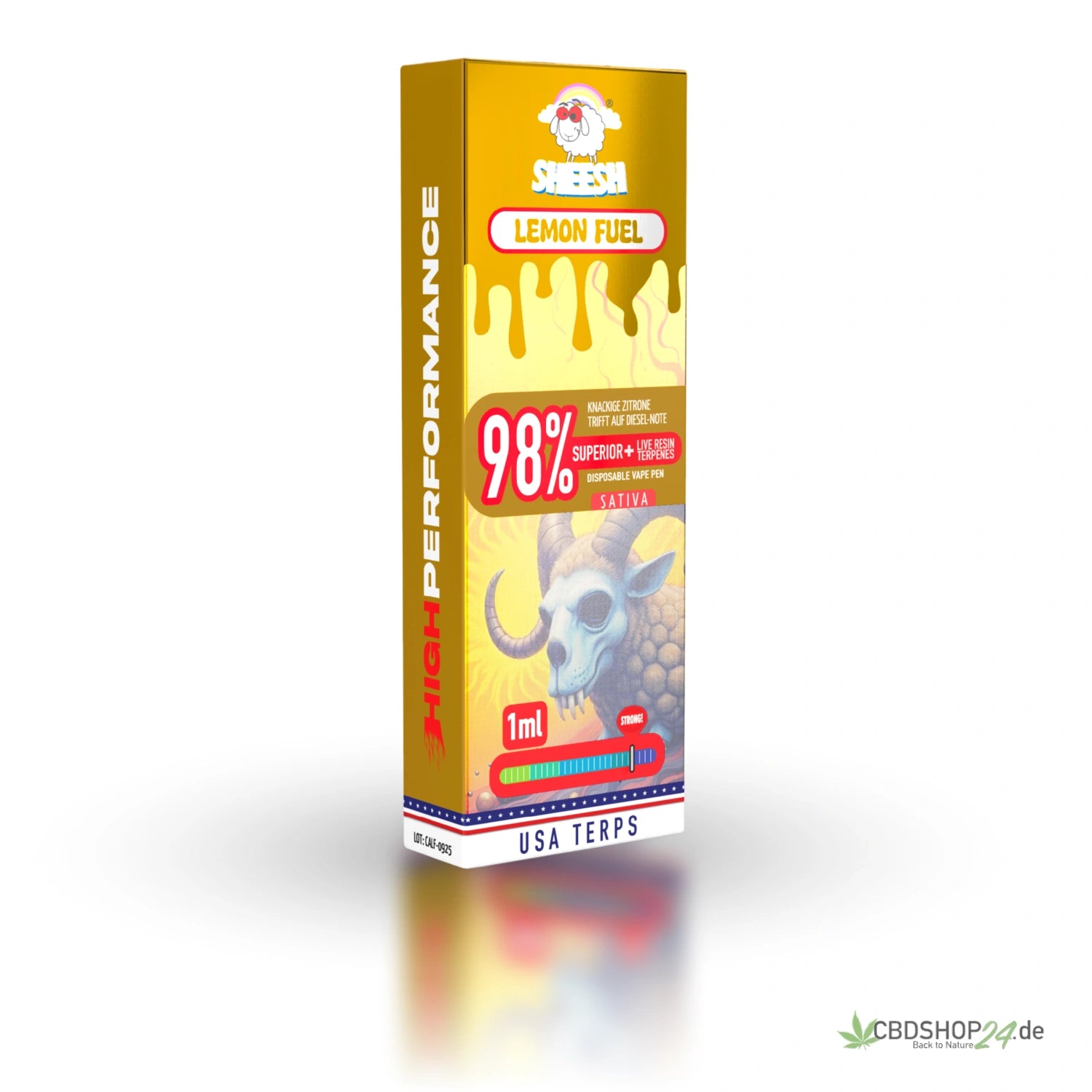 Sheesh Vape 98% Superior - Lemon Fuel cbdshop24