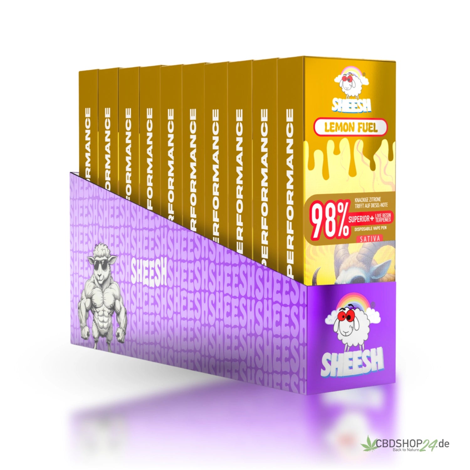 Sheesh Vape 98% Superior - Lemon Fuel cbdshop24