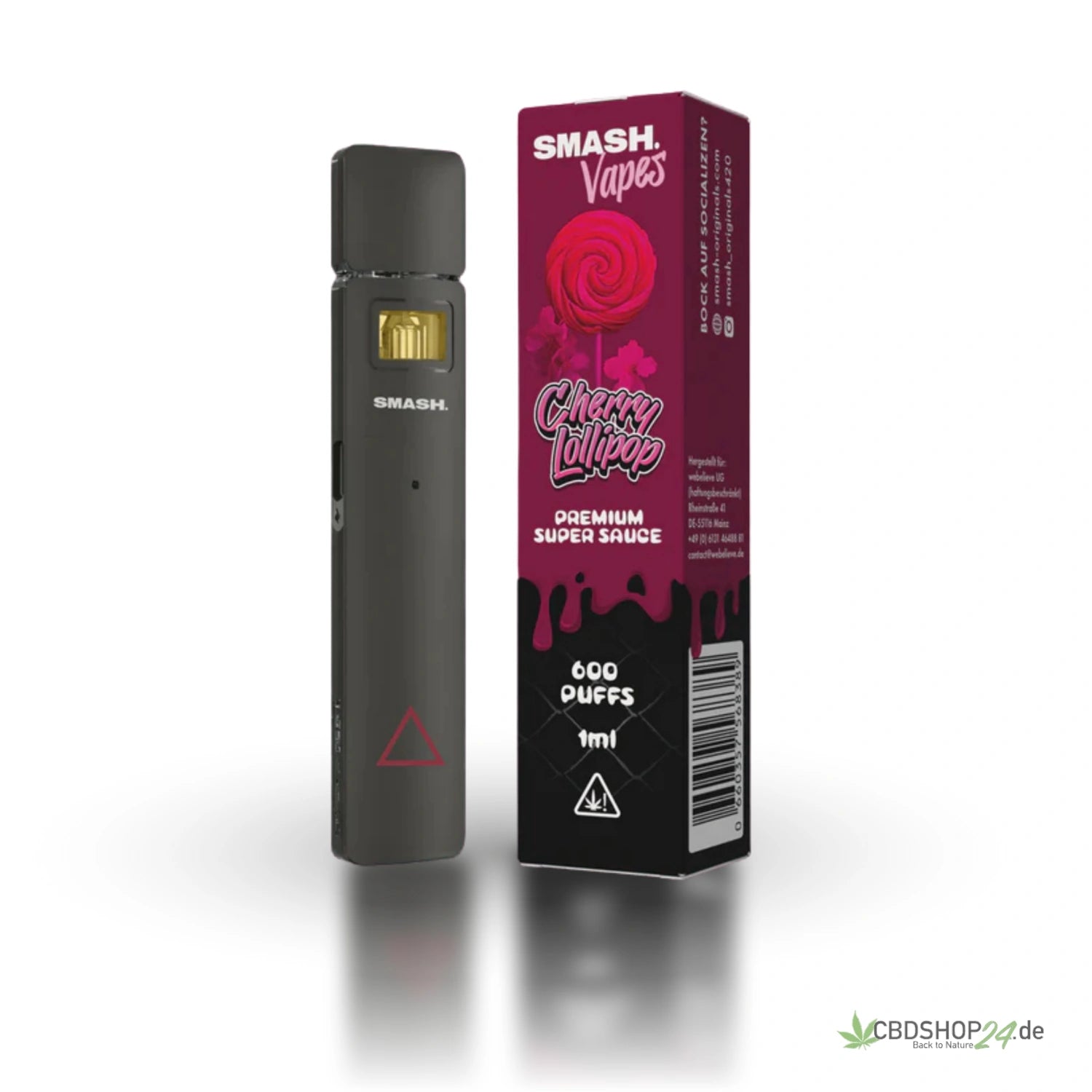 Smash Super Sauce Vape - Cherry Lollipop cbdshop24