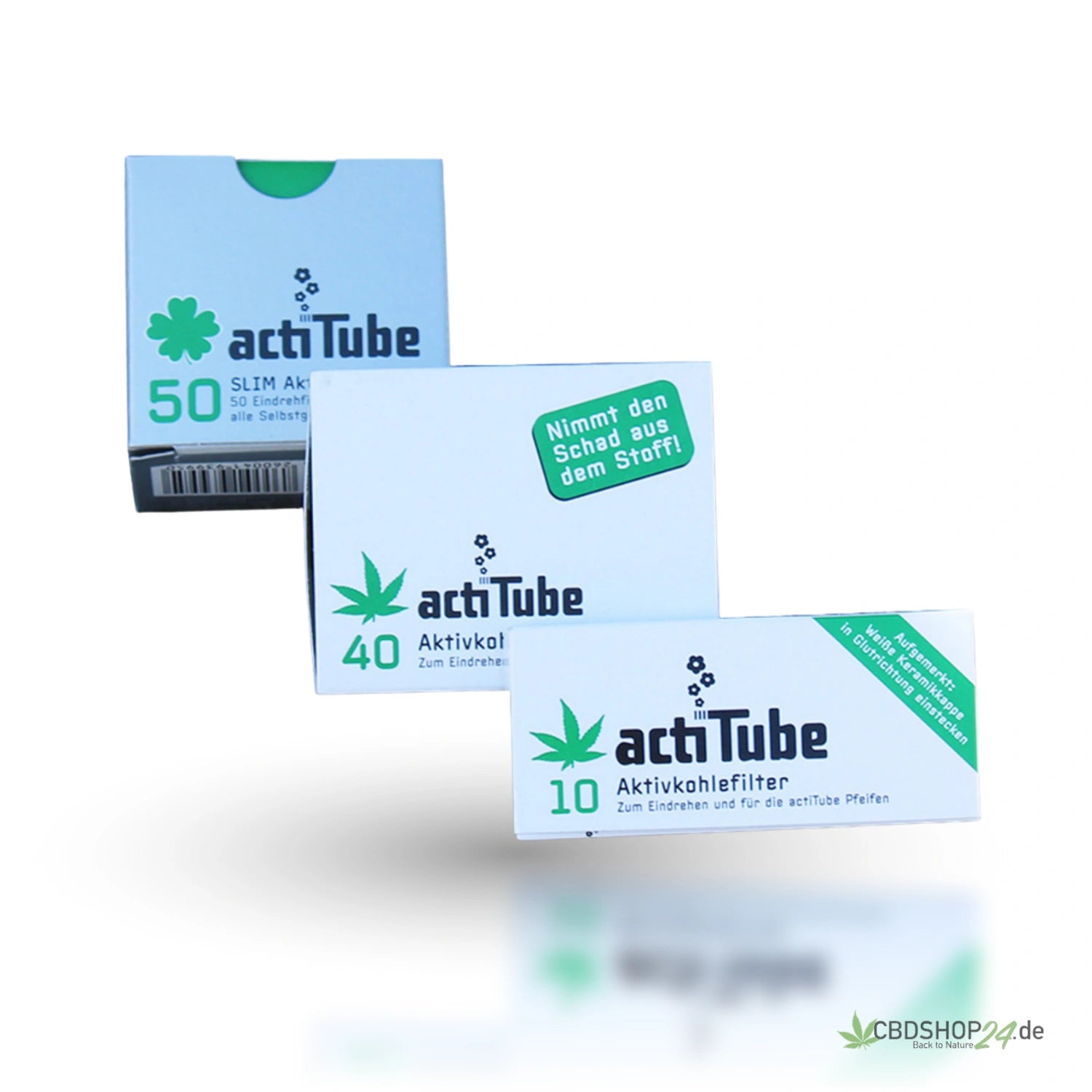 actiTube Aktivkohlefilter cbdshop24
