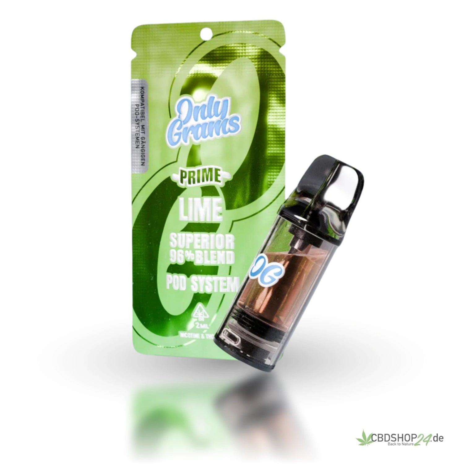 OnlyGrams H2 Superior Pod 96% - Lime-cbdshop24.de