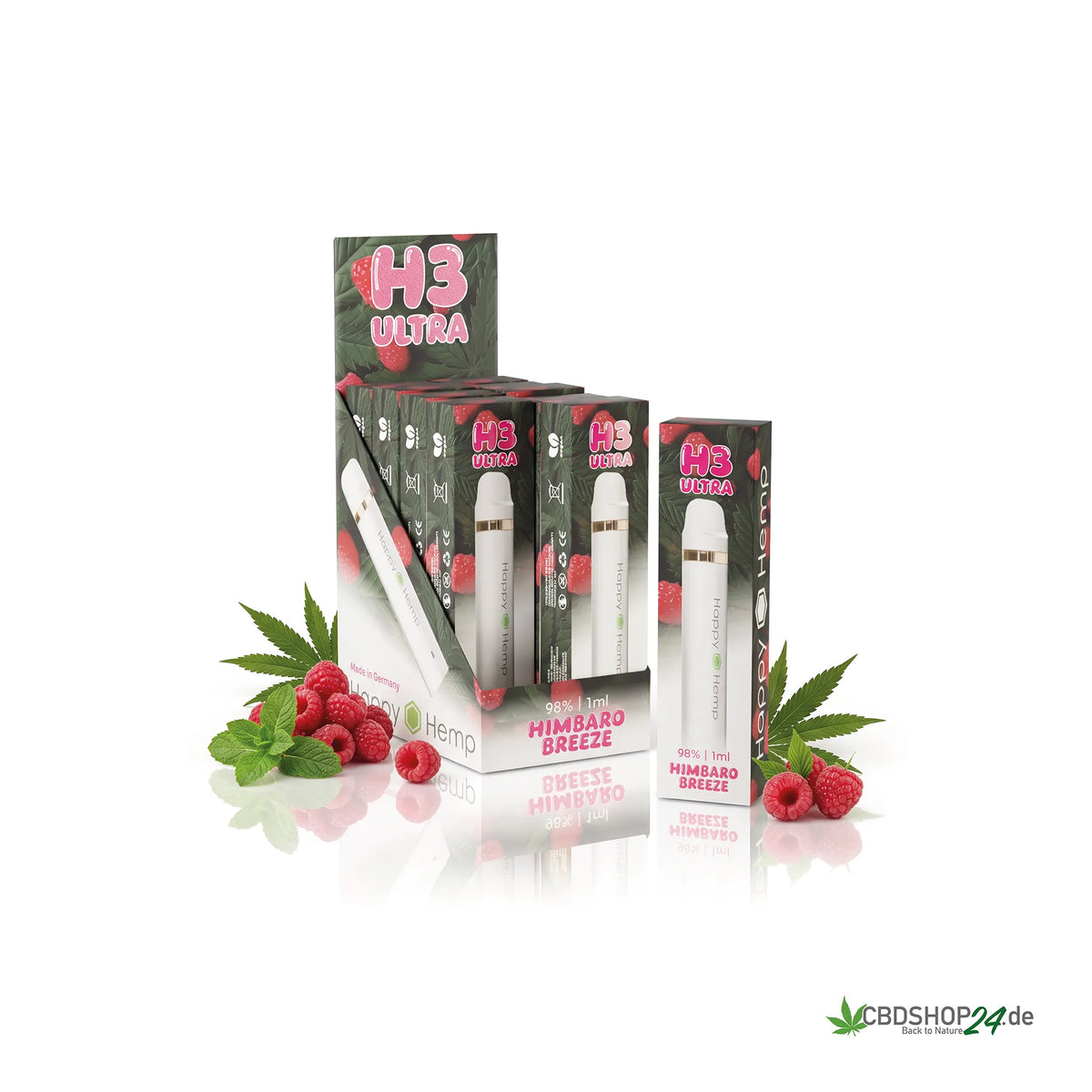 Happy Hemp® H3 Ultra Vape 98% - Himbaro Breeze