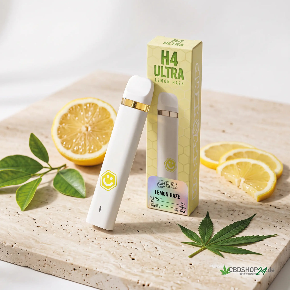 Happy Hemp® H4 Ultra Vape 98% - Lemon Haze