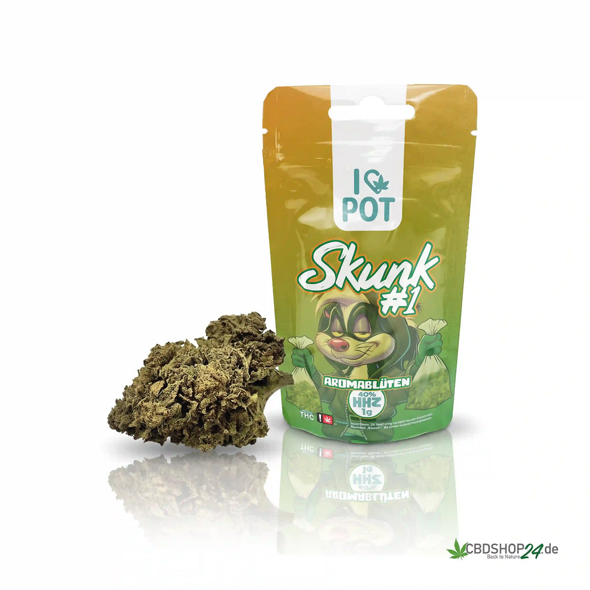 ILovePot HHZ Premium Blüten 40% - Skunk #1