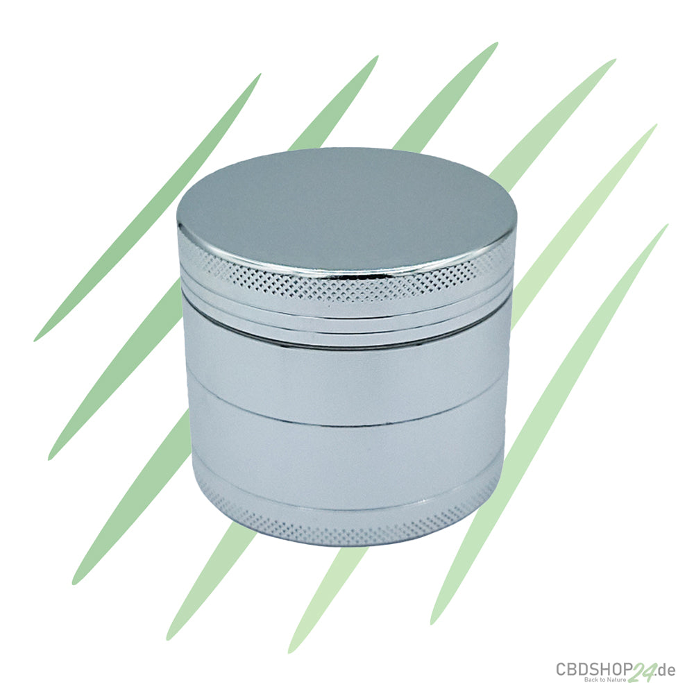 Aluminium Grinder 4 tlg. Silber 53mm