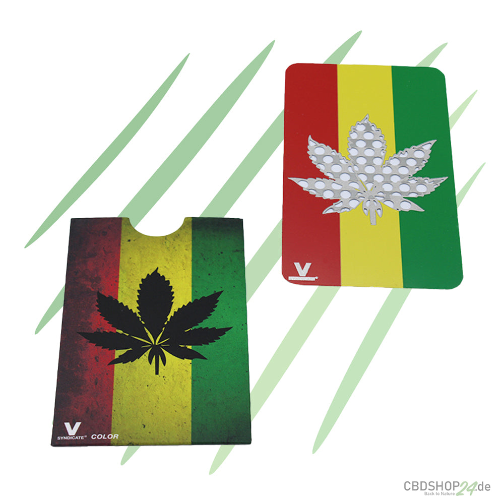 Grinder Card Rasta Leaf
