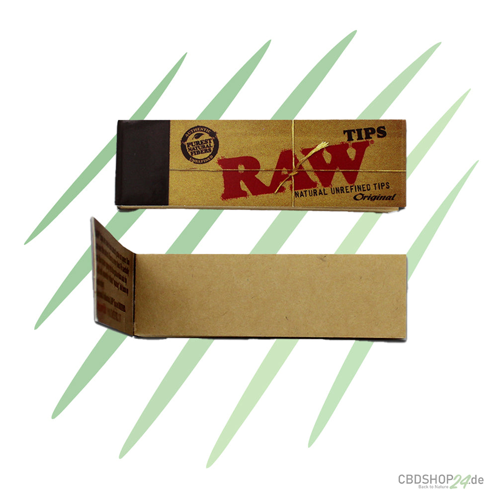 Filtertips RAW Natürlich Rohfaser 50 Tips