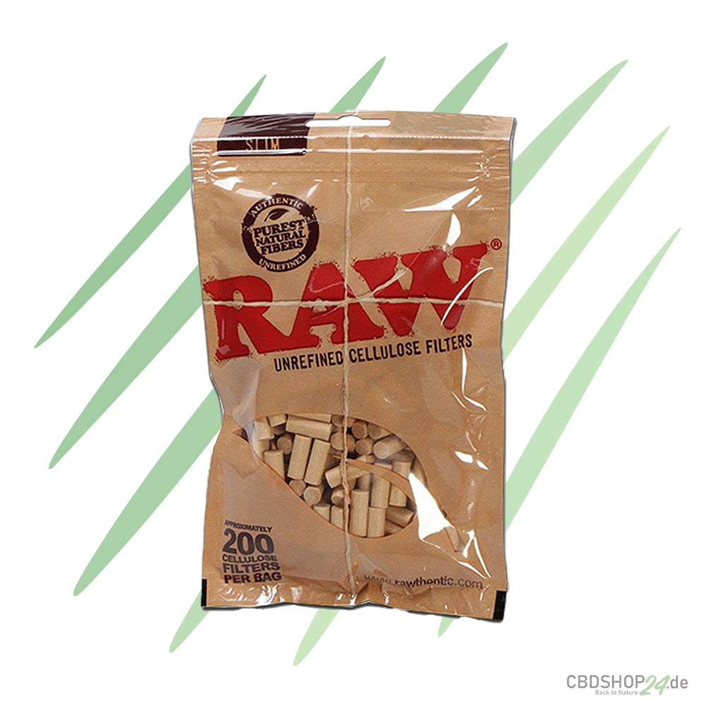RAW Filter Tips Slim Cellulose