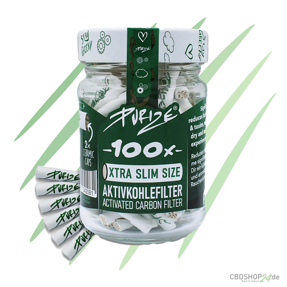 Purize® Xtra Slim Size (Ø5,9mm) 100 Stück im Glas vers. Farben