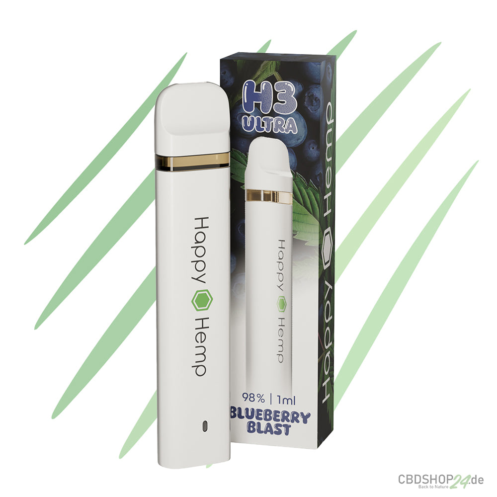 Happy Hemp H3 Ultra Blueberry Blast 1ml Vape