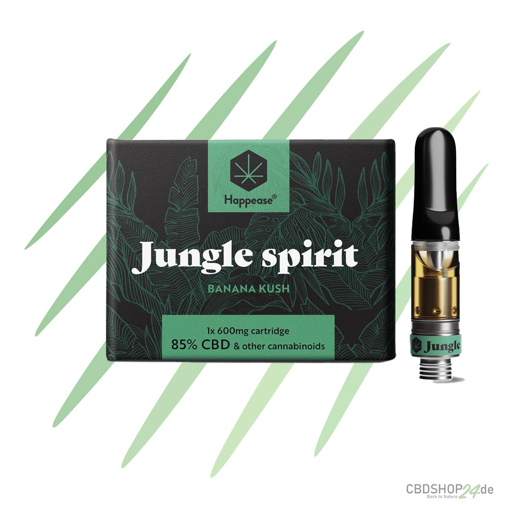 Happease® Jungle Spirit – 85 % Cannabinoids (CBD, CBG & CBN) - Kartusche