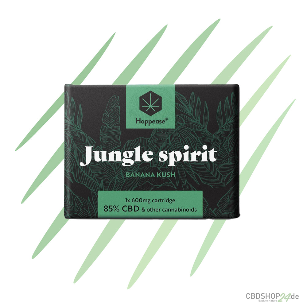 Happease® Jungle Spirit – 85 % Cannabinoids (CBD, CBG & CBN) - Kartusche