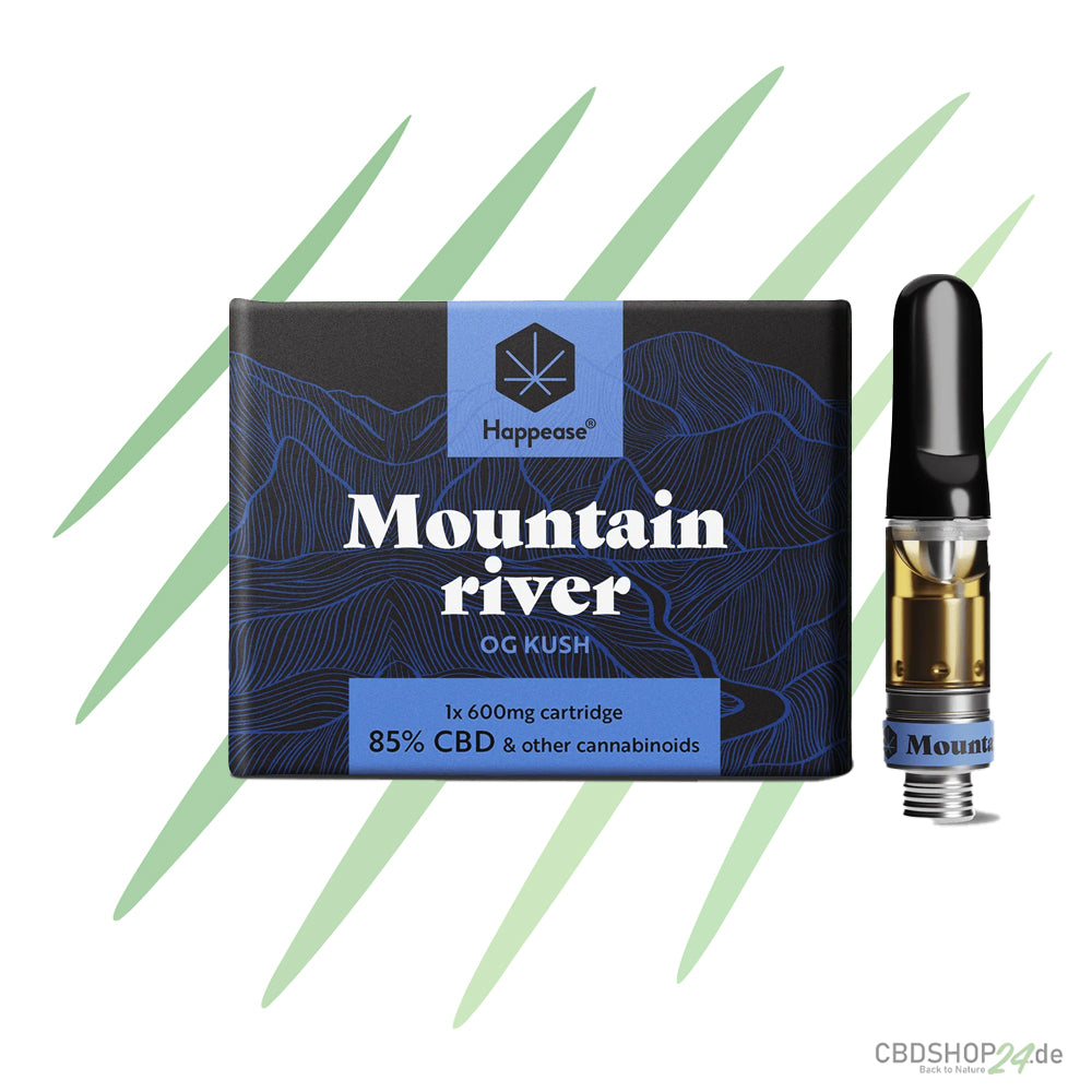 Happease® Mountain River – 85 % Cannabinoids (CBD, CBG & CBN) - Kartusche