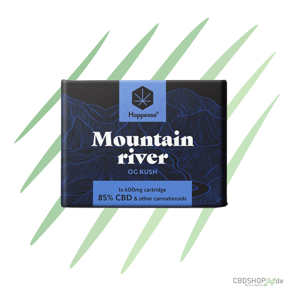 Happease® Mountain River – 85 % Cannabinoids (CBD, CBG & CBN) - Kartusche