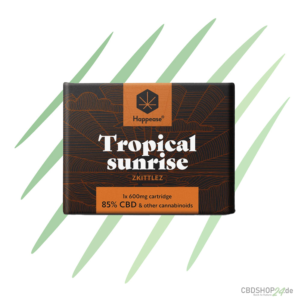 Happease® Tropical Sunrise – 85 % Cannabinoids (CBD, CBG & CBN) - Kartusche