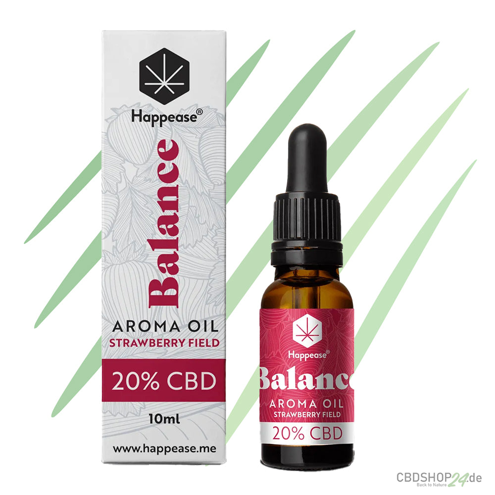 Happease® CBD Öl – Balance – Strawberry Field-cbdshop24.de