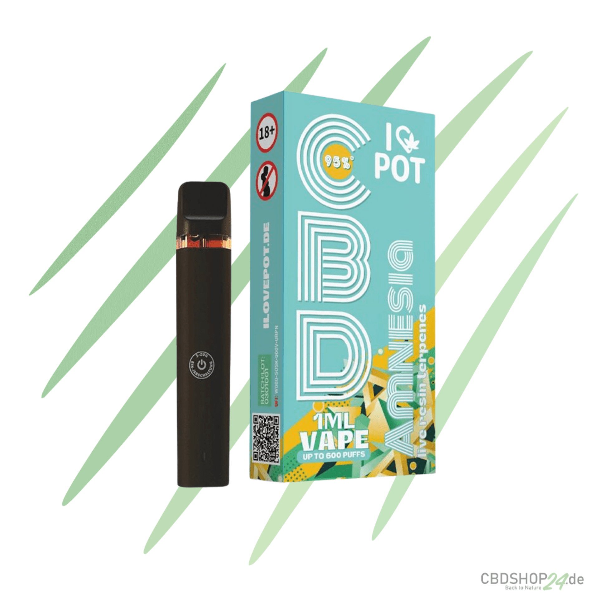 ILovePot CBD Vape 95% - Amnesia