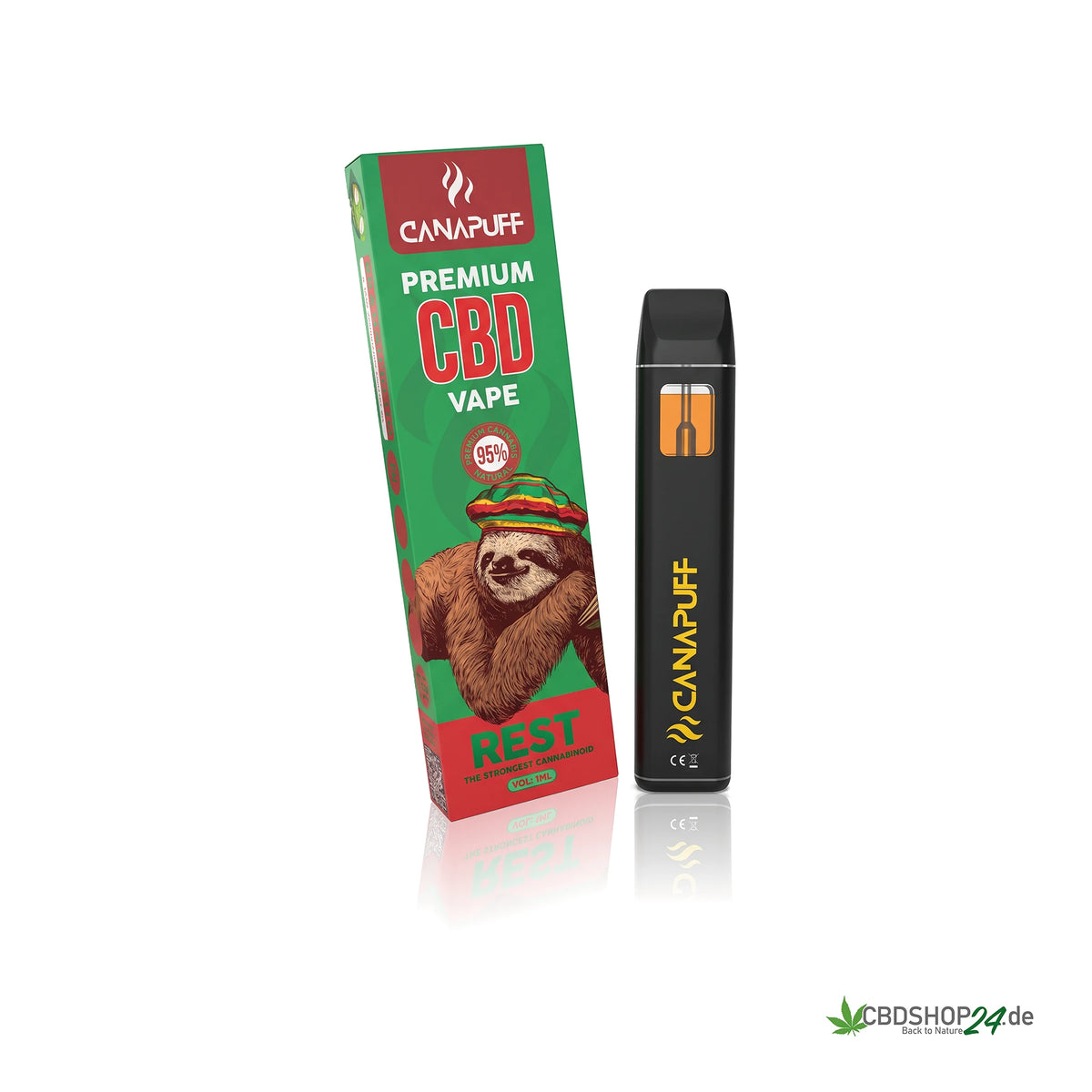 Canapuff CBD Vape 95% - Resting