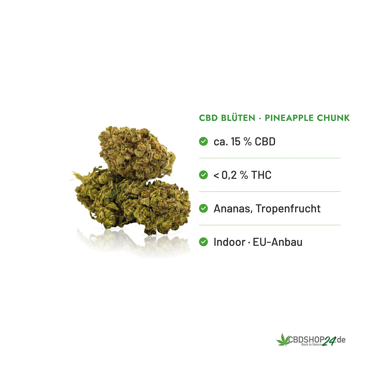 CBD Blüten 15% Pineapple Chunk