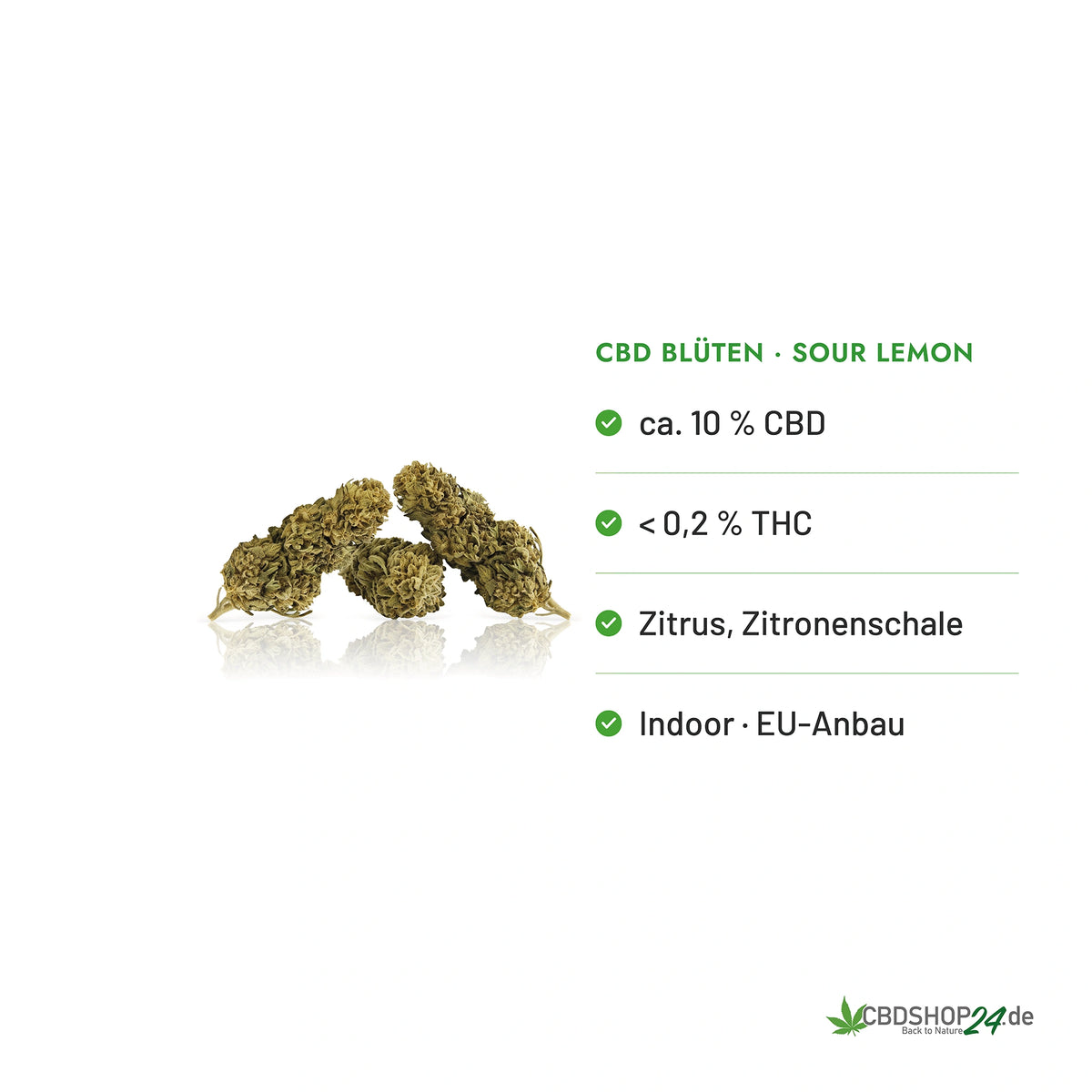 CBD Blüten 10% Sour Lemon