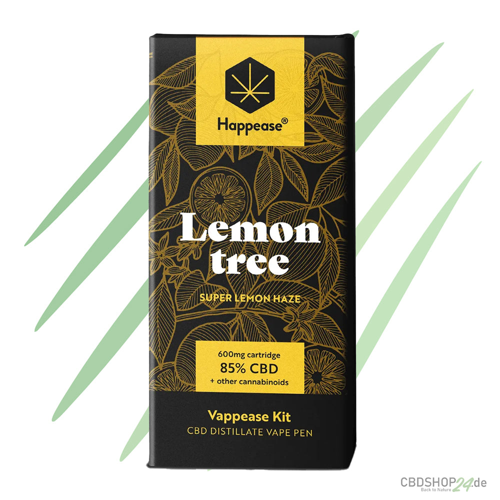 Happease® Lemon Tree – 85 % Cannabinoids (CBD, CBG & CBN)