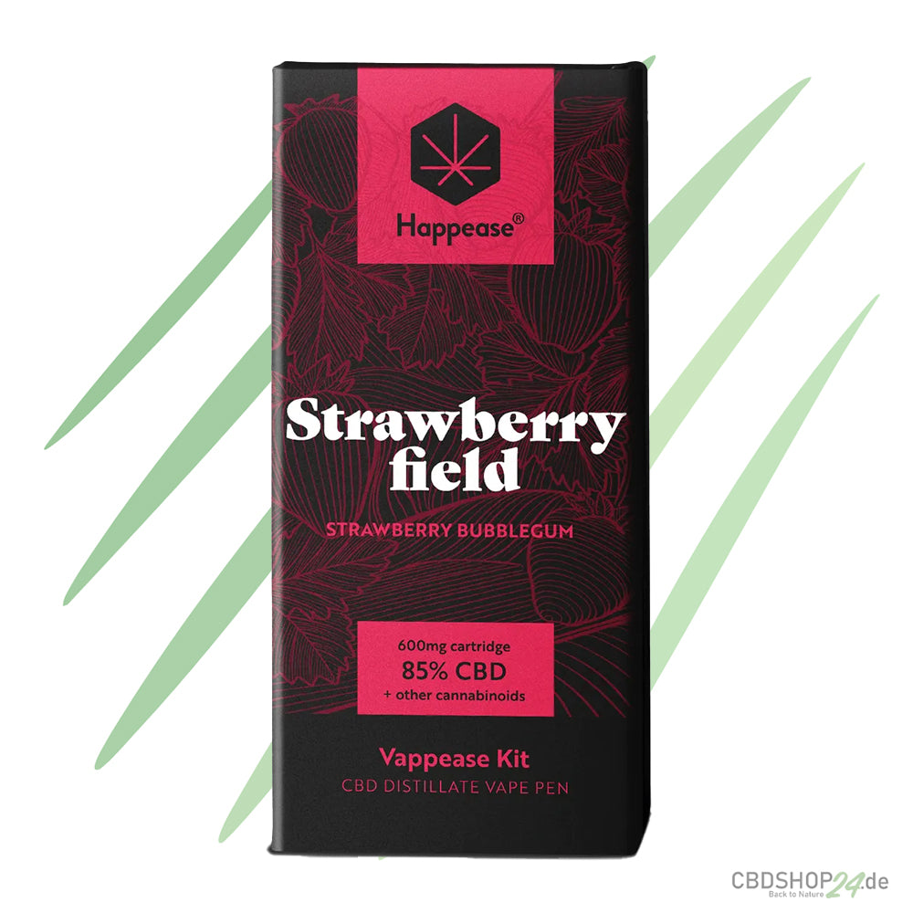 Happease® Strawberry Field – 85 % Cannabinoids (CBD, CBG & CBN)