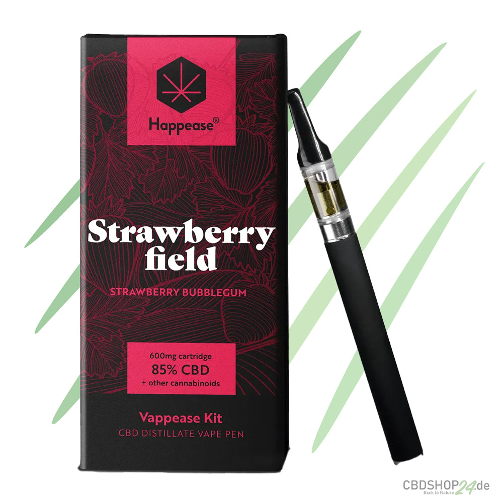 Happease® Strawberry Field – 85 % Cannabinoids (CBD, CBG & CBN)