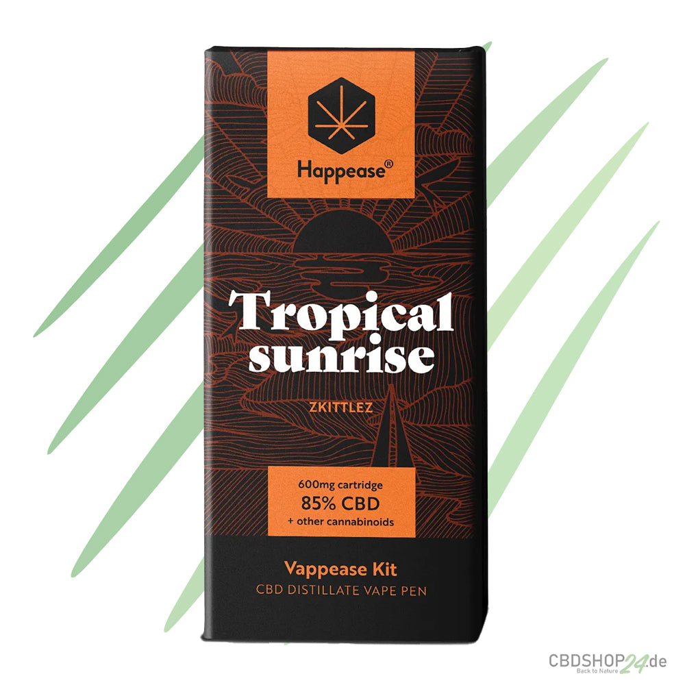 Happease® Tropical Sunrise – 85 % Cannabinoids (CBD, CBG & CBN)