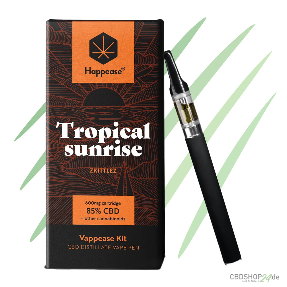 Happease® Tropical Sunrise – 85 % Cannabinoids (CBD, CBG & CBN)