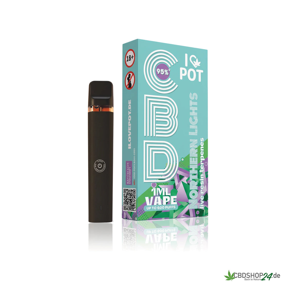 ILovePot CBD Vape 95% - Northern Lights