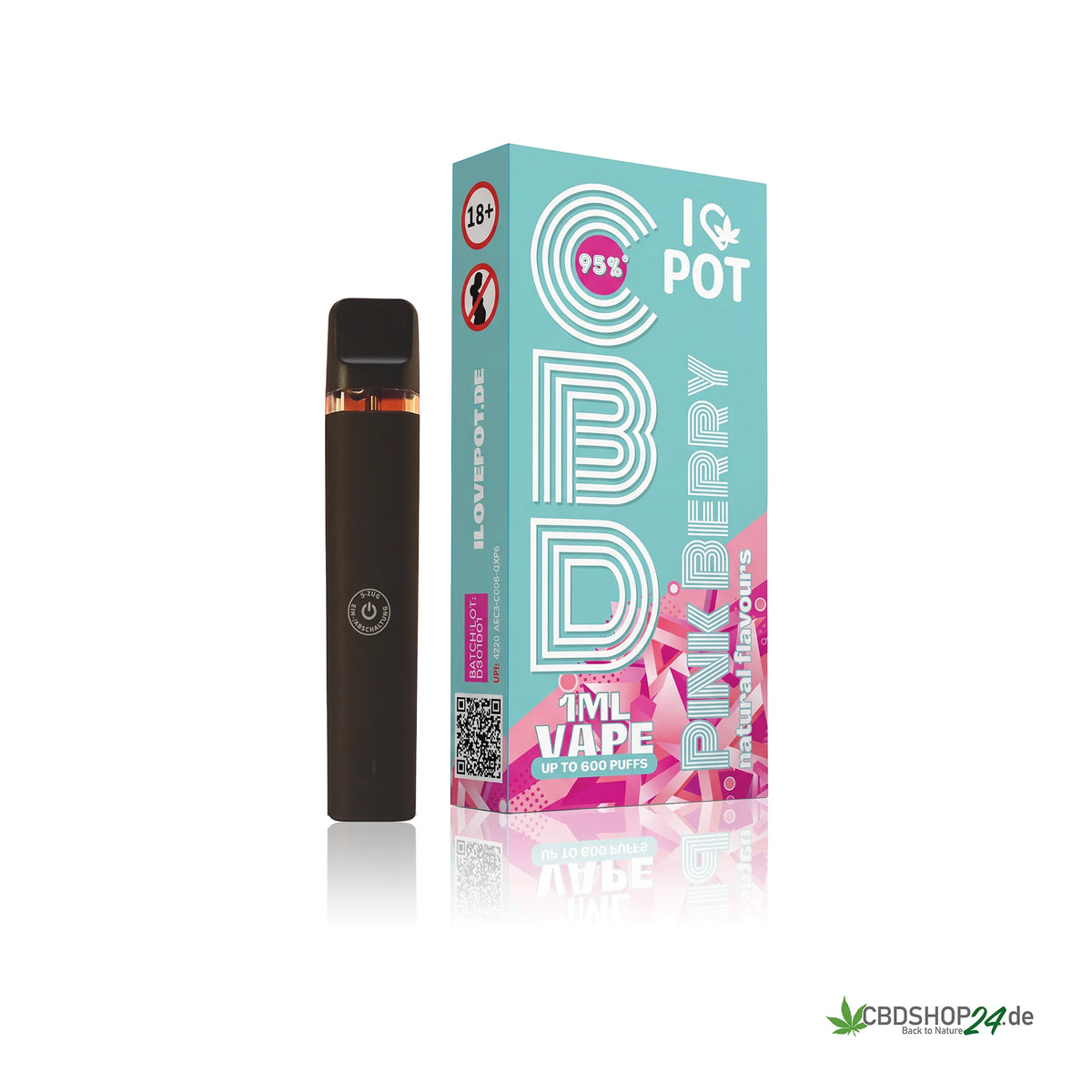 ILovePot CBD Vape 95% - Pink Berry