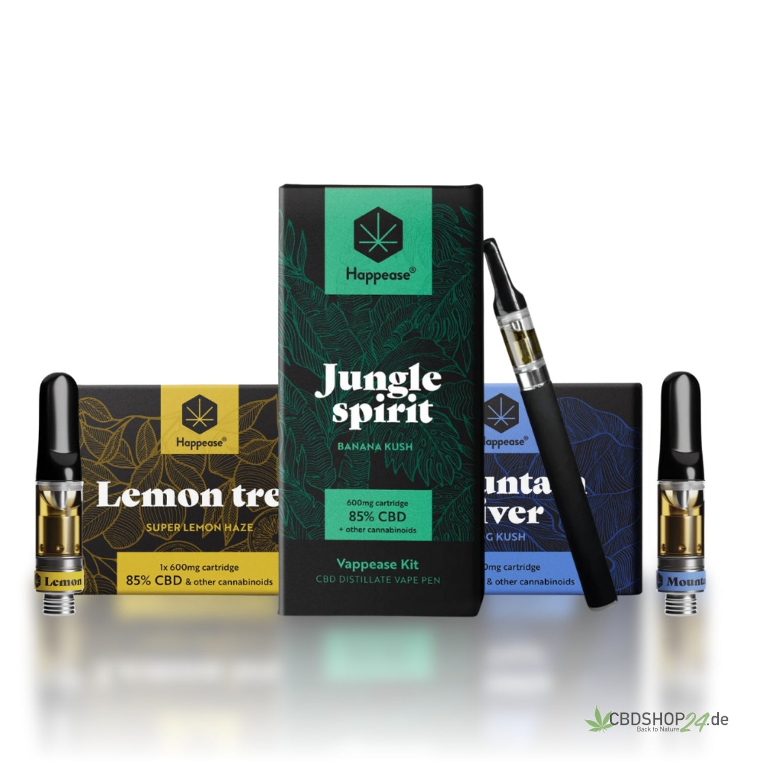 CBD Vape Happease - 3'er Pack Bundle-cbdshop24.de