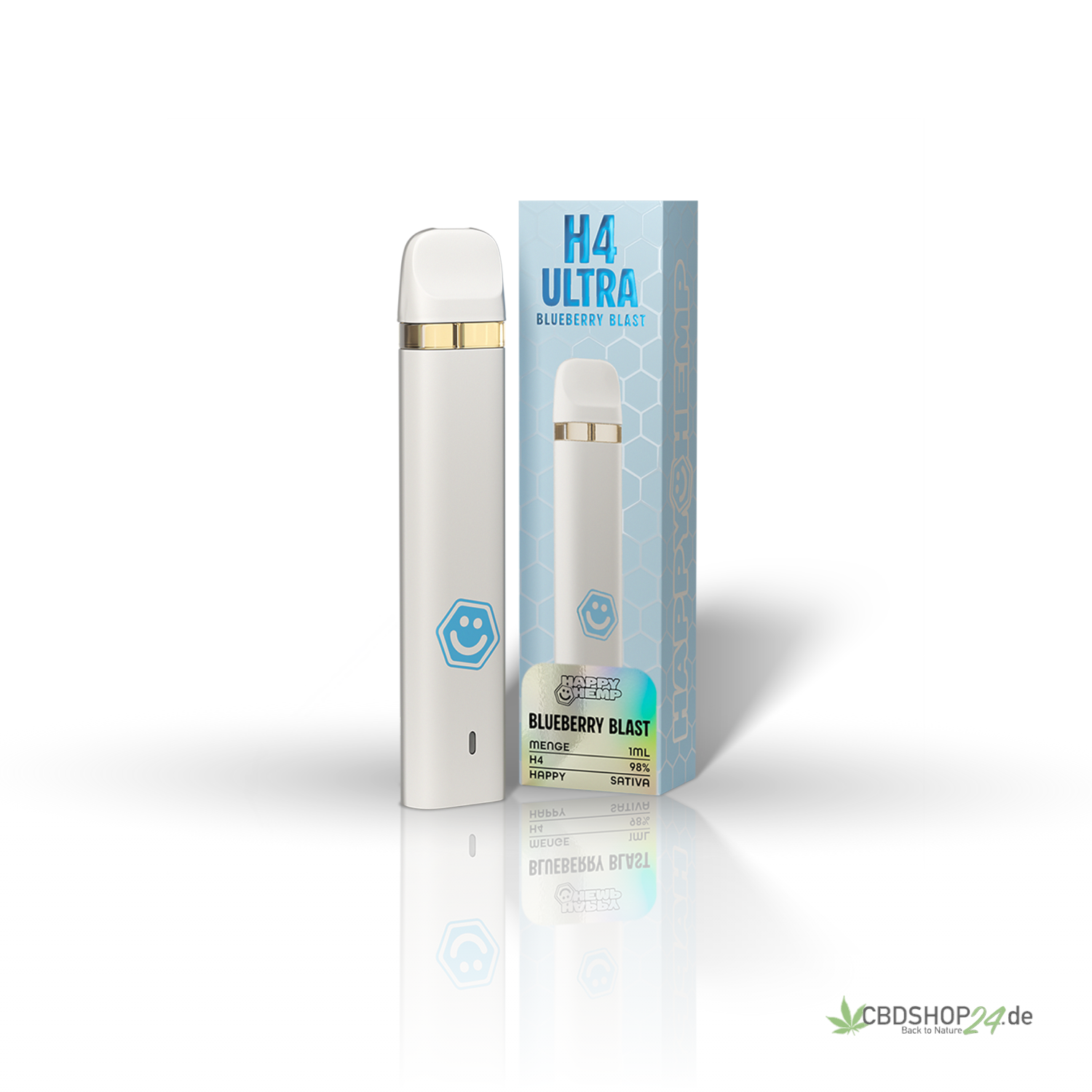 Happy Hemp® H4 Ultra Vape 98% - Blueberry Blast