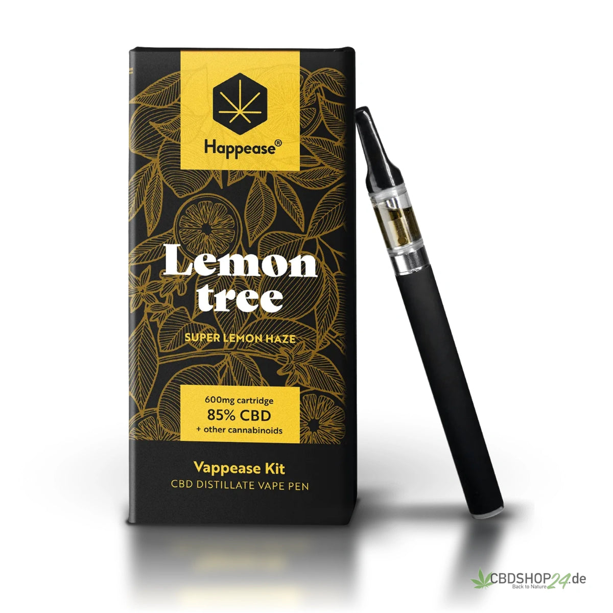 Happease CBD Vape 85% Lemon Tree  CBDShop24